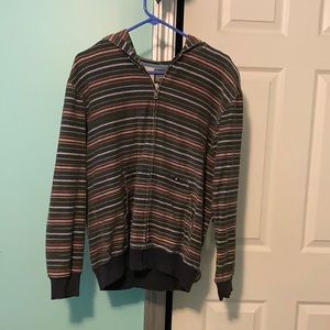 Lucky Brand Striped zip up sweatshirt